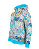 bluza z kapturem damska Bluza rozpinana "Submarine" z turkusem.