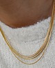 złote naszyjniki Naszyjnik warstwowy ze stali szlachetnej