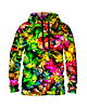 bluzy męskie Męska Bluza z kapturem DR.CROW Jungle Leaves Red