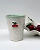 kubki Kubek ceramiczny wysoki wisienki