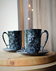 kubki Kubki dla Pary Czarny Marmur Ceramiczne 2x300ml