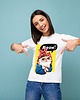 t-shirt damskie Koszulka damska biała Meow