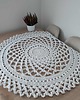 obrusy i serwetki Serweta szydełkowa ze sznurka bawełnianego 110cm
