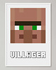 obrazy i plakaty do pokoju dziecięcego Minecraft plakat "Villager"