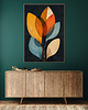 plakaty Liście magonlii - Plakat, druk - Chiński Orient, Harmonia Zen, Wabi Sabi #89