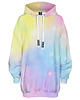 bluza z kapturem damska Bluza Oversize Tunika DR.CROW Abstract Pastels