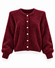 kardigany damskie Kardigan Kid Mohair Burgundy z odpinanymi poduszkami