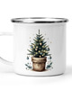 kubki Świąteczny kubek metalowy choinka 11