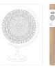 plakaty Plakat do Kolorowania Globus Mandala 50x70cm