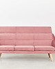 sofy i szezlongi Sofa MANDAL różowa, skandynawski design