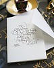 kartki scrapbooking Kartka Dziękuję kaligrafowana atramentem z cytatem Coelho