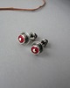 kolczyki srebrne -koralowe maleństwa-