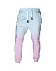 spodnie męskie DR.CROW Spodnie Fullprint Ombre Pink Blue