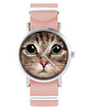zegarki damskie Zegarek - Kot tygrysek - brzoskwiniowy róż