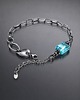 bransoletki wire wrapping Sztabka /blue sky /- bransoletka