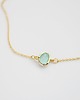bransoletki złote 16k Gold Plated Framed Mint Glass Bracelet