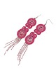 kolczyki soutache Różowe kolczyki sutasz - kolekcja Glamour
