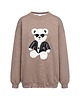 bluza bez kaptura damska Bluza oversize Jackson Teddy dla mamy i taty
