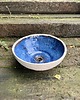 umywalki Umywalka Niebieska Chmurka Ceramiczna Nablatowa Okrągła Ręcznie Robiona
