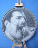 obrazy Freddie Mercury Queen  - Fotorealistyczny  unikalny Obraz z Nici String Art 60cm