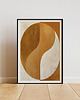 plakaty Plakat - Abstract beige shapes 2