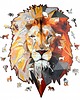 puzzle dla dzieci Puzzle drewniane Silny Lew 465 elementów XXL