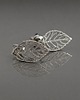 kolczyki wire wrapping Listki brzozy vol. 2 - sztyfty