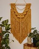 makramy Makrama z drewnianymi koralami w stylu boho