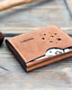 portfele męskie Etui na karty wykonane z naturalnej skóry od Ladybuq art