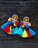 kolczyki soutache Meksykańskie  kolczyki soutache