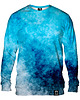 bluza bez kaptura damska Bluza Bez Kaptura Damska DR.CROW Blue Grunge