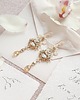Biżuteria ślubna Kolczyki ślubne Lace Me Long - Szampan i Ivory