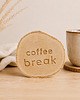 podkładki do kuchni Drewniana podkładka pod kubek  coffee break