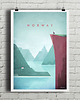 plakaty Norwegia - vintage plakat
