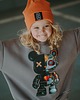 bluzy dla chłopców Bluza oversize Robot Teddy