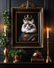grafiki i ilustracje PLAKAT kot Ragdoll w stroju, portret królewski, prezent