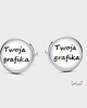 spinki do mankietów Spinki do mankietów Z WŁASNĄ GRAFIKĄ