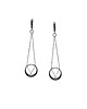 kolczyki srebrne Kolczyki srebrne MINIMAL earrings MAXI / black