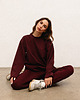 bluzki z długim rękawem damskie Longsleeve Merlot