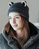 czapki damskie Szop - czapka z uszami