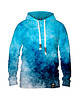 bluza z kapturem damska Damska Bluza z kapturem DR.CROW Blue Grunge