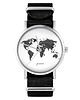 zegarki unisex Zegarek - Mapa świata 2 - czarny, nato, unisex