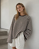 bluzki z długim rękawem damskie Longsleeve Chillout creamy & brown