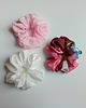 gumki do włosów 3 Jedwabne frotki /scrunchie Love zestaw kolorowy