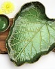 patery i talerze Duża Patera dekoracyjna talerz  ceramiczny LIŚĆ