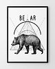 plakaty Plakat Geometryczny miś