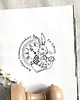 stemple BIAŁY KRÓLIK -  pieczątka Ex Libris