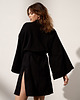 sukienki midi damskie Kimono do jogi PEACE - black sky