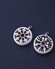 breloki Islandzki naszyjnik Vegvisir, nordycki kompas- naszyjnik ochronny