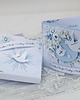 kartki scrapbooking Kartka w pudełku dla chłopca na Chrzest Święty